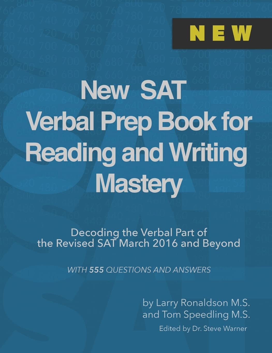 New SAT Verbal Prep Book for Reading and Writing Mastery Review