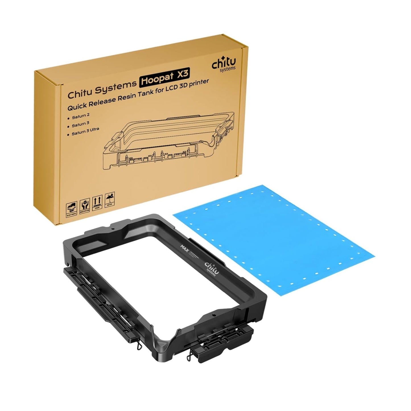 Chitu Systems Hoopat X3 Quick Release Resin Tank for 3D Printers