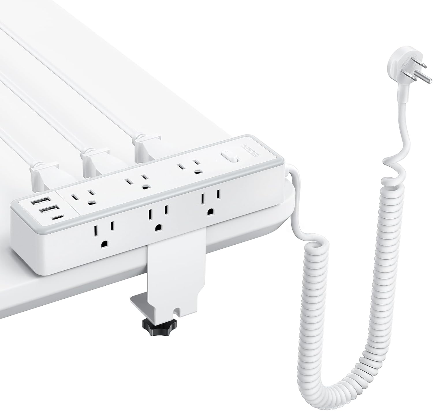 12 in 1 Standing Desk Power Strip with 10ft Extension Cord