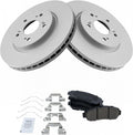 TRQ Front Brake Pad & Rotor Kit Compatible with 2011-2016 Honda