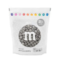 M&MS WORLD Silver Milk Chocolate Candy Bulk - 2lb Resealable Pack