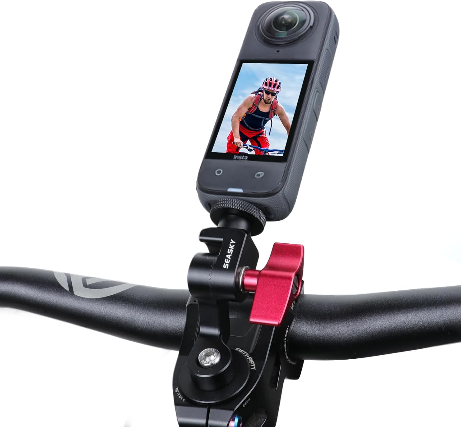 SEASKY H2-B Aluminum Alloy Bike Handlebar Mount for Action Cameras