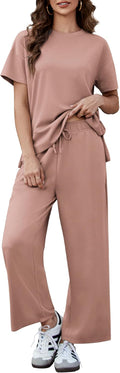 PINSPARK 2 Piece Summer Lounge Set for Women - Lightweight Comfort