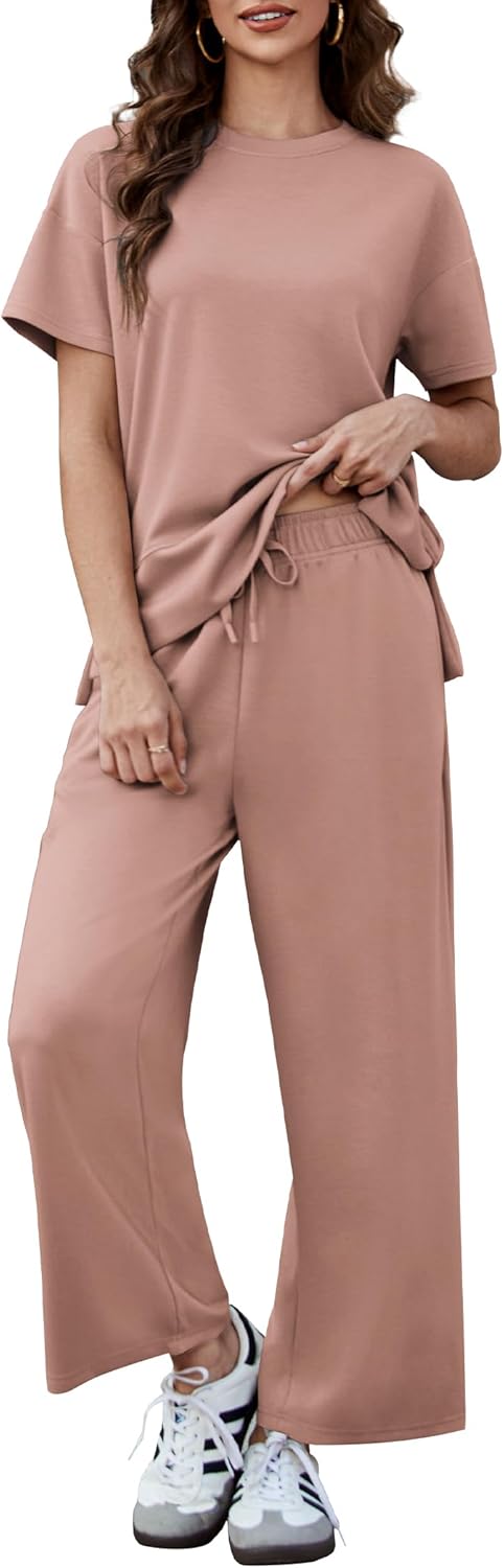 PINSPARK 2 Piece Lounge Set for Women - Soft Summer Tracksuit