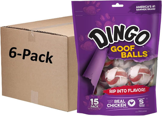 Dingo Goof Balls Chicken Treats for Small Dogs - 4.2 Ounce Pack