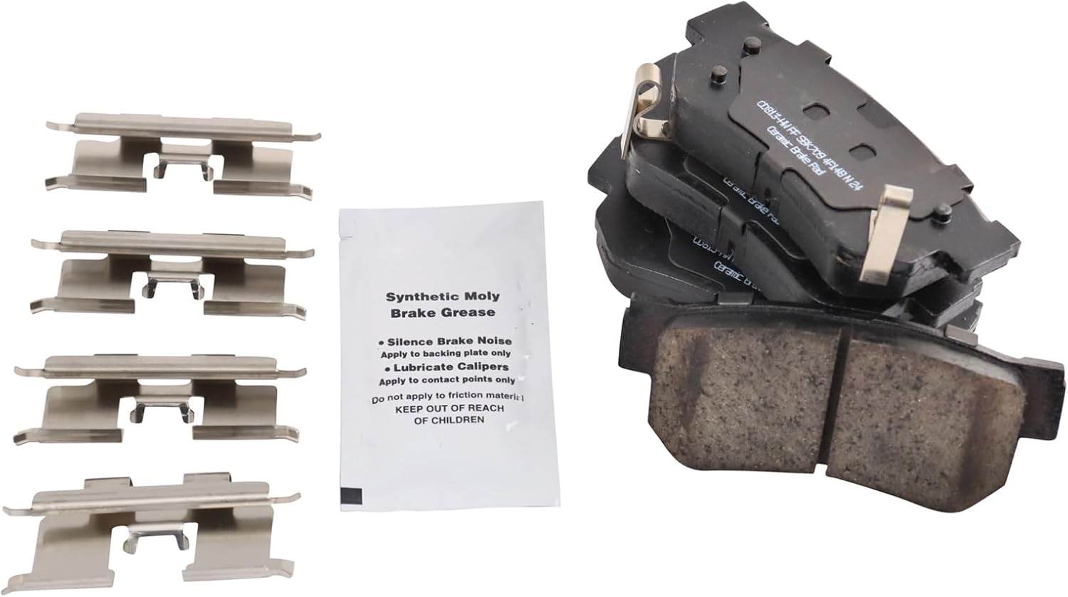 TRQ Rear Posi Ceramic Brake Pad Kit for Amanti Azera Elantra