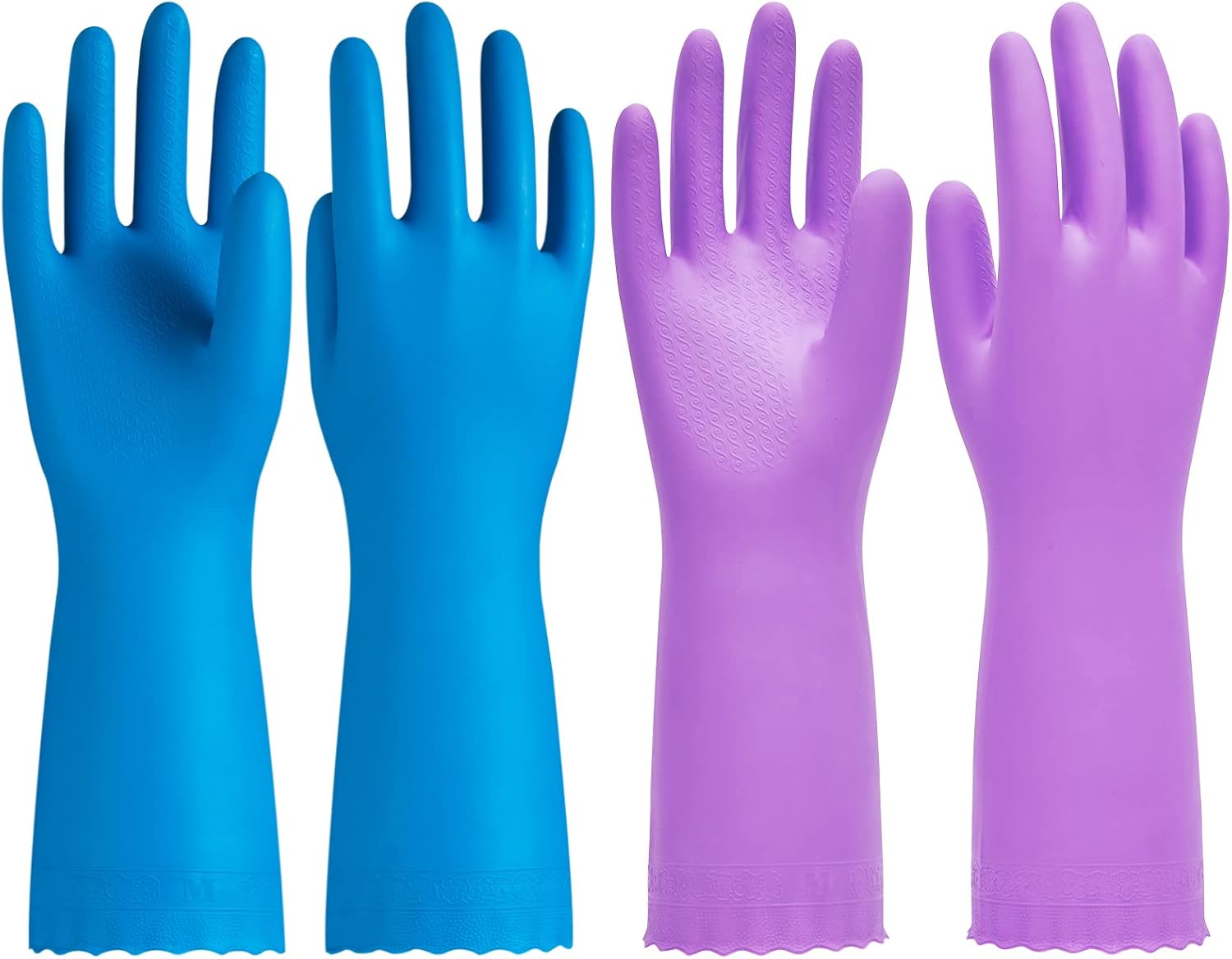 Latex-Free Cotton-Lined Kitchen Gloves Duo