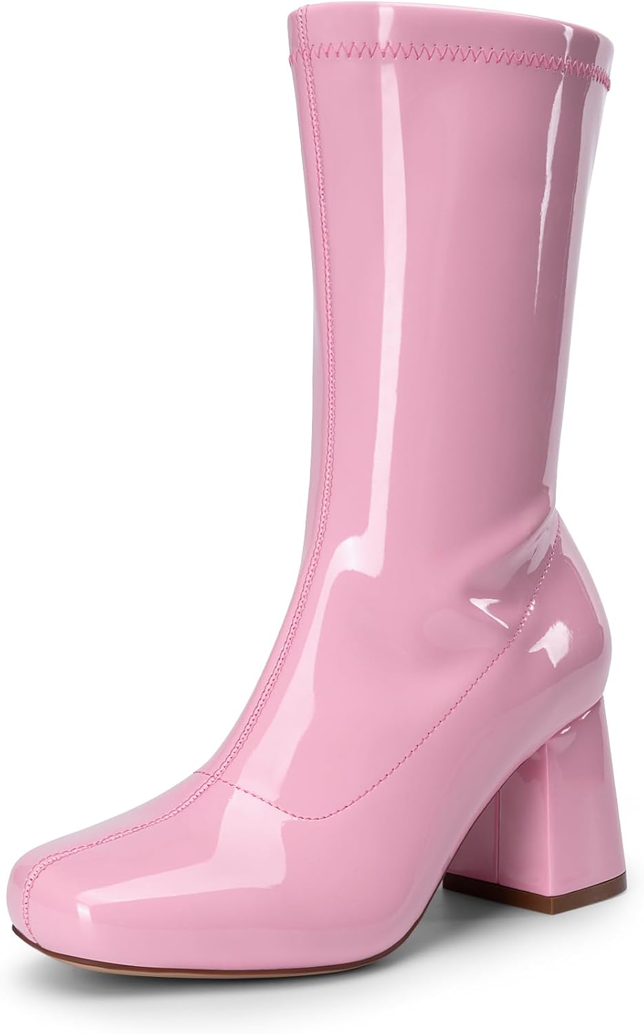 DREAM PAIRS Women's Mid Calf Gogo Boots for Stylish Comfort