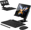 Wireless Bluetooth Keyboard Stand & Mouse Set for Fold Phones