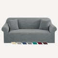 YEMYHOM Jacquard Stretch Sofa Cover for 3 Cushion Couch - Pet Proof