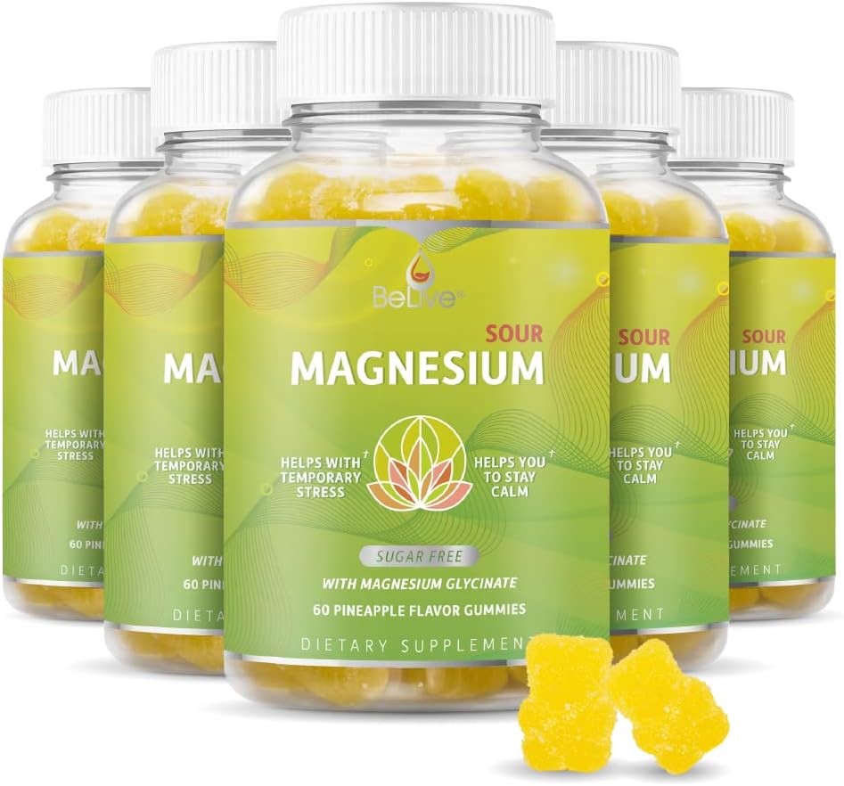BeLive Magnesium Gummies 200mg for Relaxation and Sleep