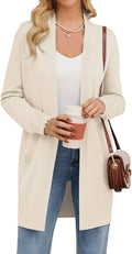GRACE KARIN Women's Long Cardigan Sweater - Lightweight Open Front so
