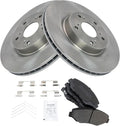 TRQ Front Brake Pad & Rotor Kit Compatible with 2012-2015 Honda CR-V
