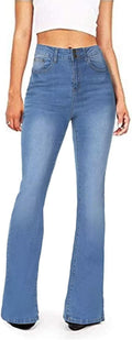 KDF High Waisted Flare Jeans for Women - Flattering Bootcut Fit