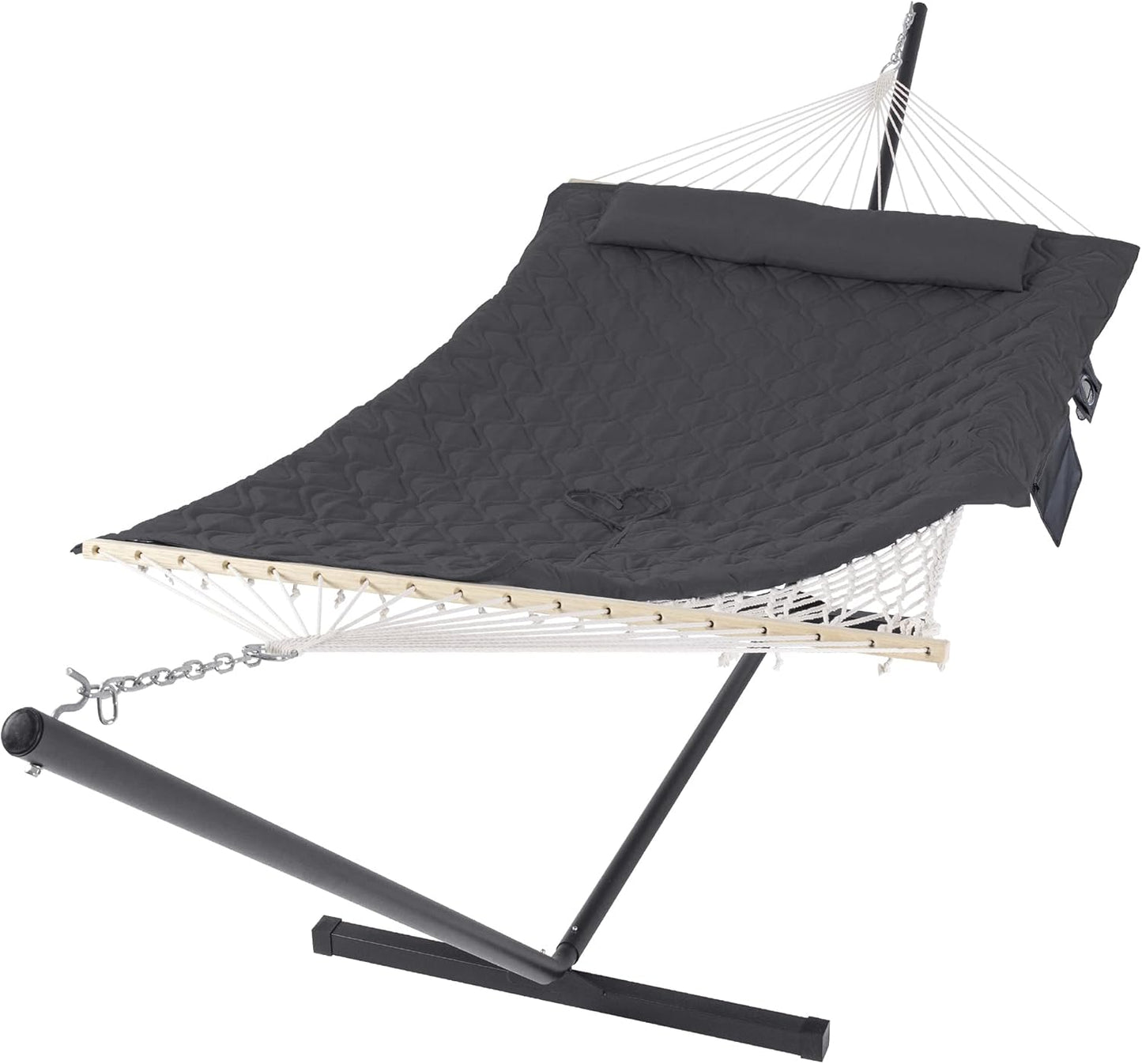 SUNCREAT Hammocks for Outside with Stand - Extra Large Comfort