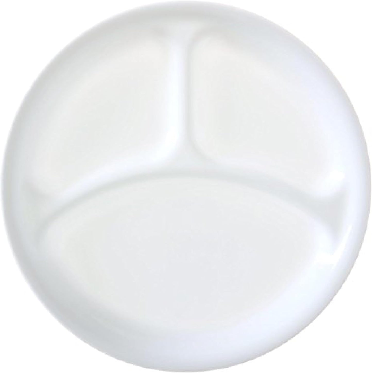 Corelle Livingware Winter Frost White Divided Dinner Plates Set