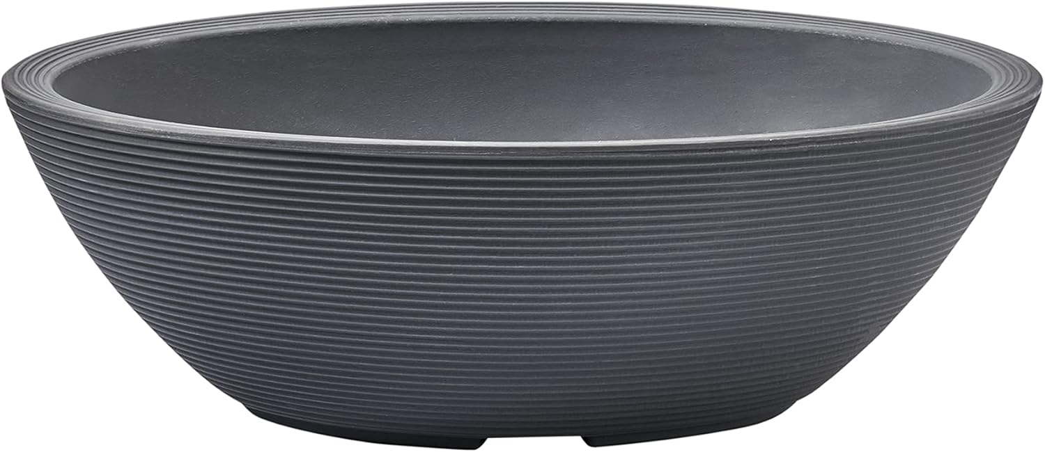 Crescent Garden Delano Oval Bowl - Stylish Double-Walled Pot