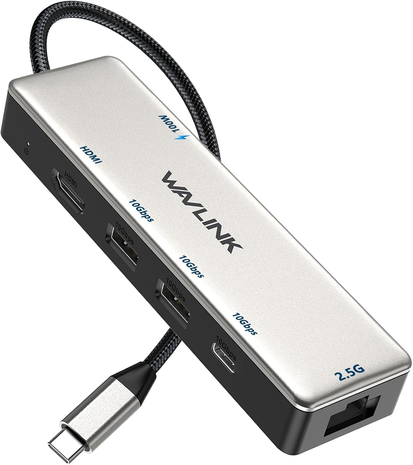 WAVLINK USB C Hub with 2.5G Ethernet and 4K HDMI Support