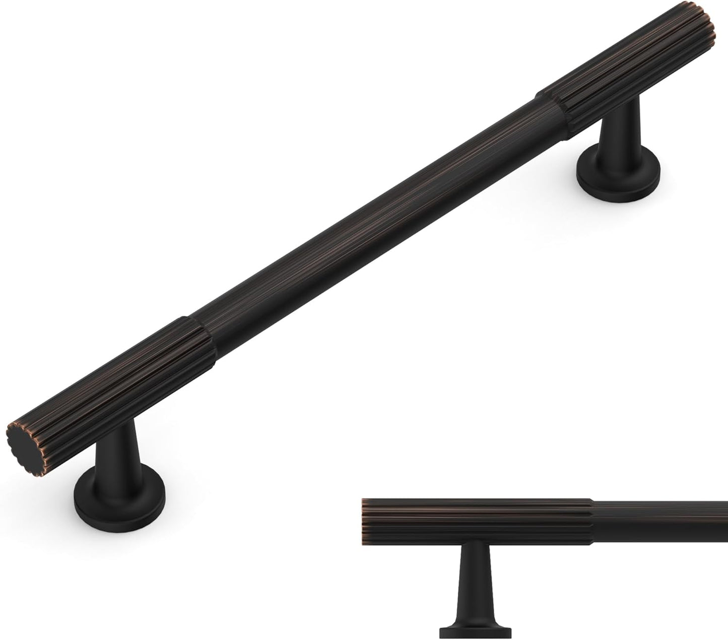 10 Pack Oil Rubbed Bronze Cabinet Pulls for Kitchen Cabinets