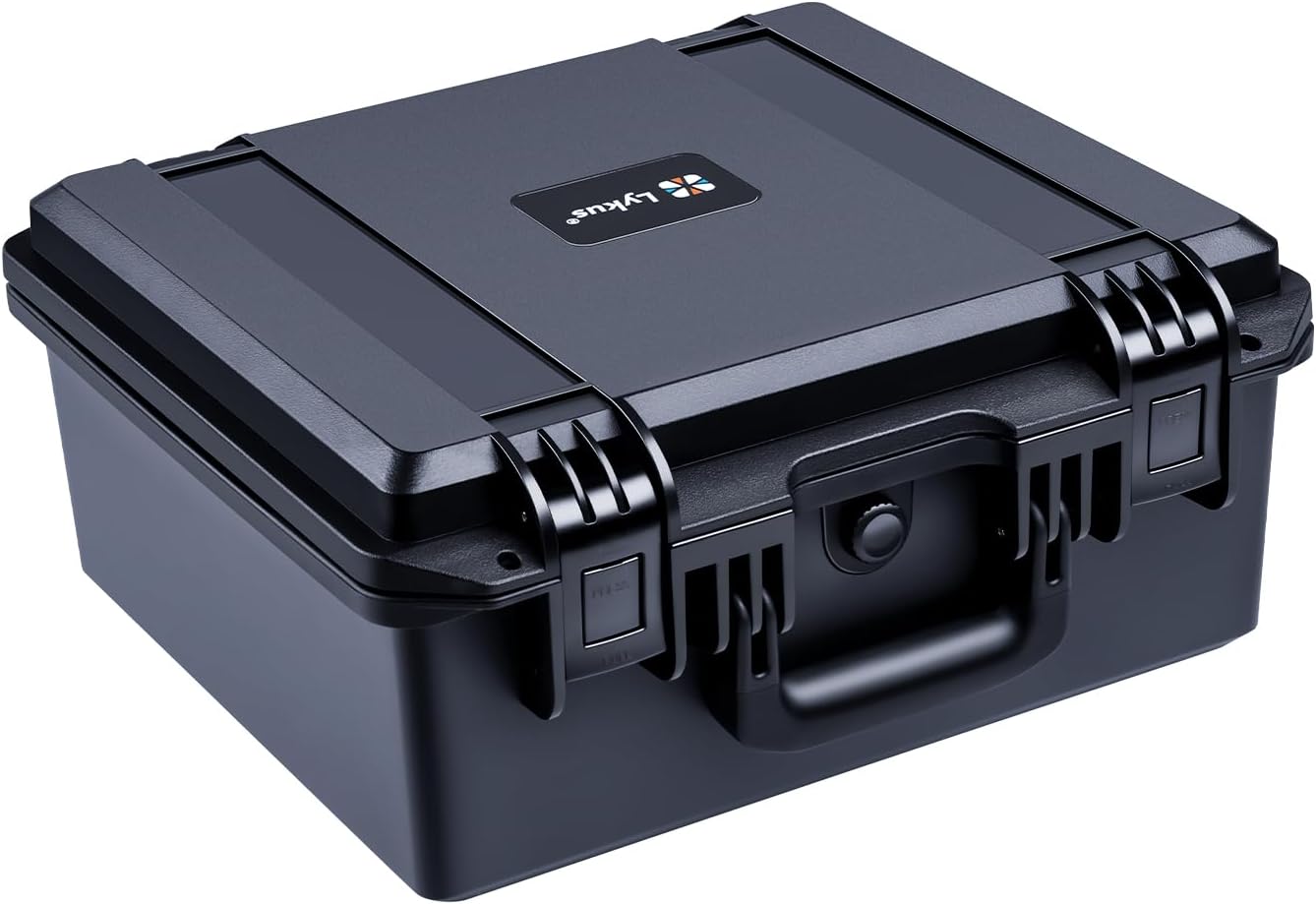 Lykus HC-3520 Waterproof Hard Case with Customizable Foam Insert