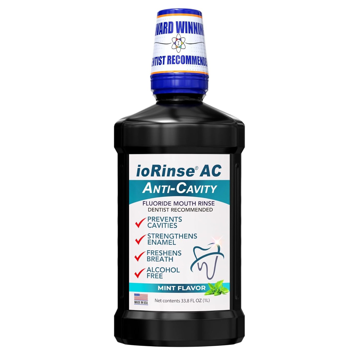 ioRinse AC Anticavity Fluoride Mouthwash for Fresh Breath