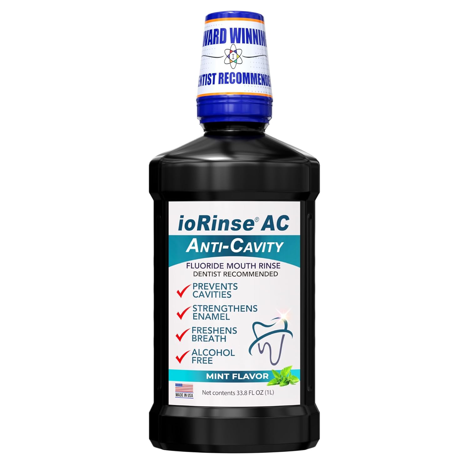 ioRinse AC Anticavity Fluoride Mouthwash for Fresh Breath