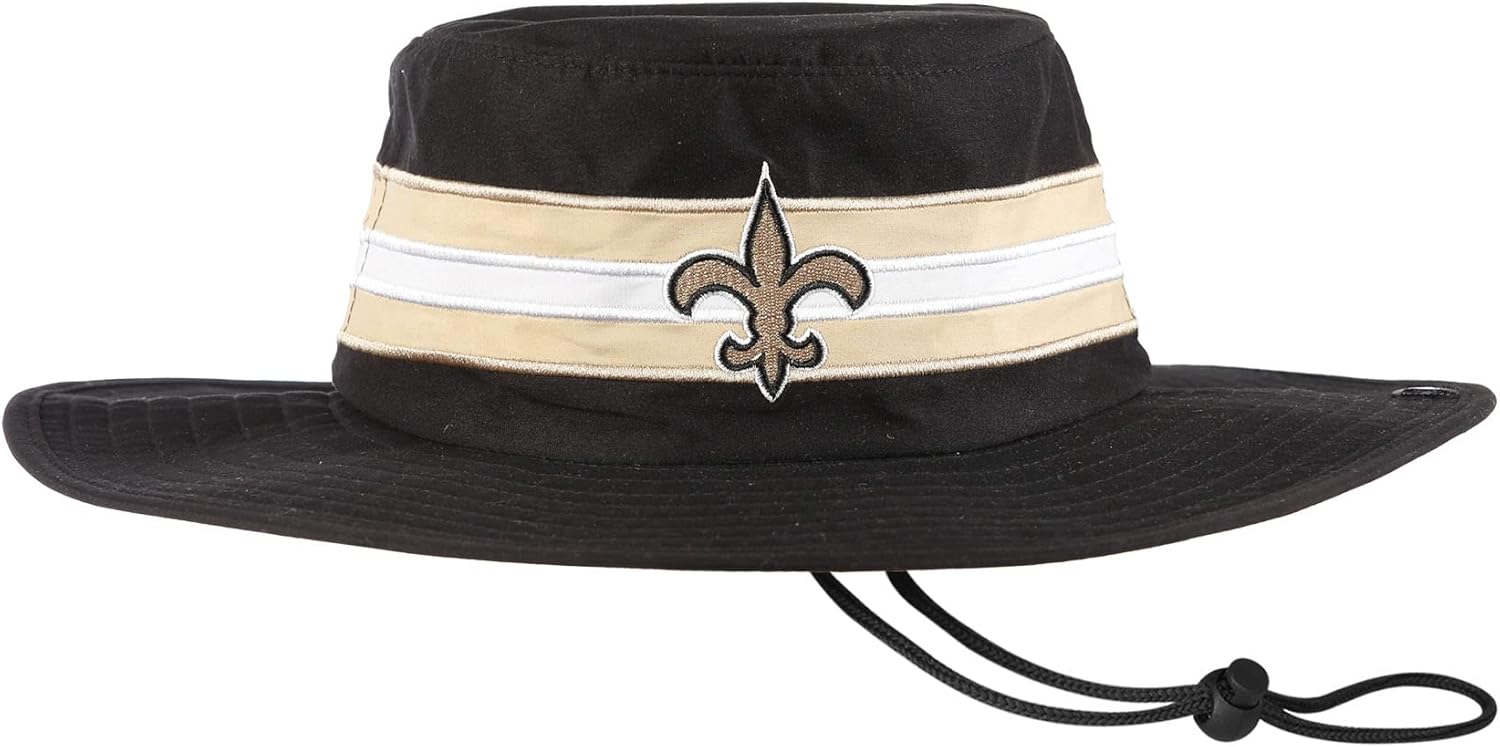 FOCO Men's NFL Team Logo Sun Bucket Boonie Hat for Outdoors