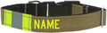 Firefighter Personalized Tan Turnout Gear Dog Collar - Durable Safety