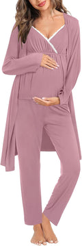 Swomog Nursing Robe for Maternity Use with Cozy Fit