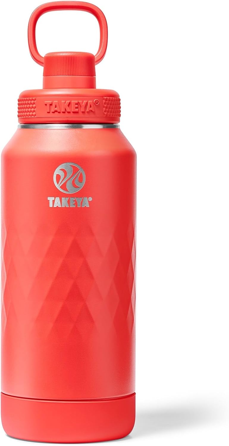 Takeya Sport 32 oz Triple-Insulated Water Bottle for Hydration