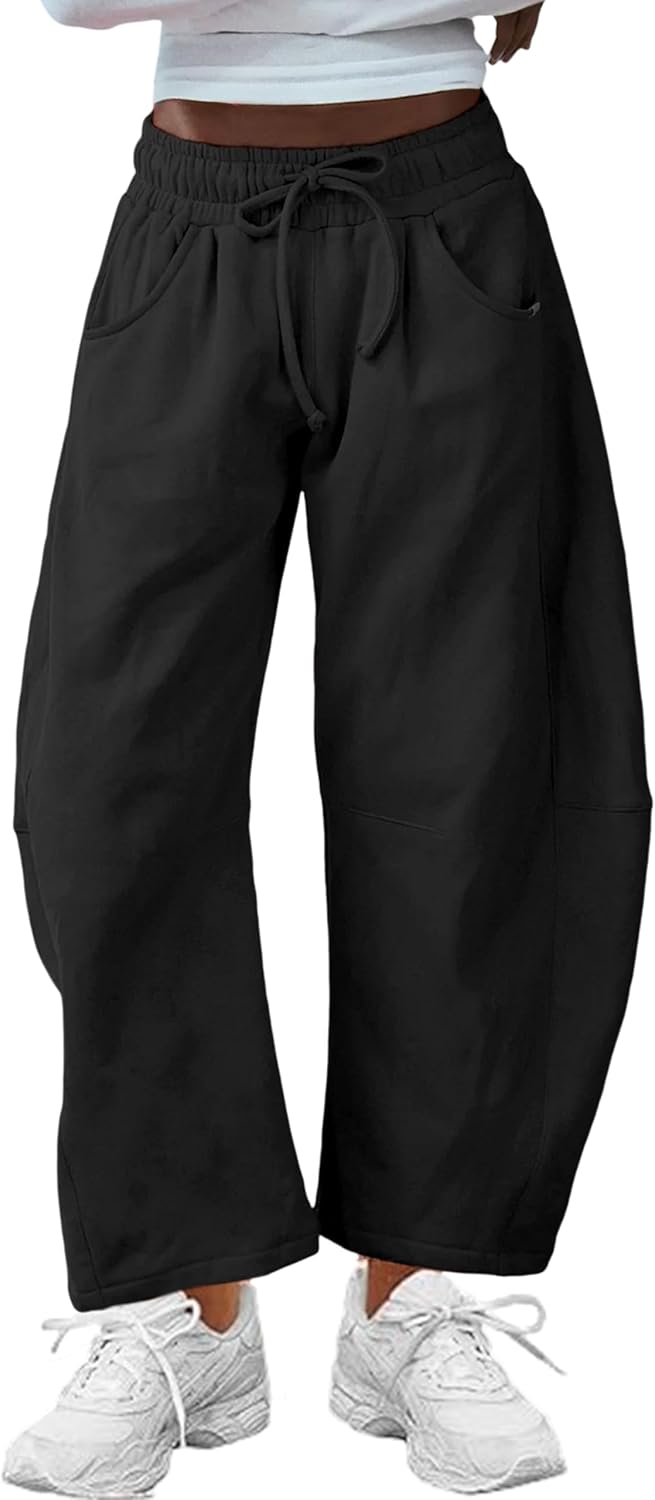SeekMe Women's Barrel Leg Sweatpants for Casual Comfort