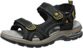 Men's Leather Hiking Sandals - Breathable Water-Ready Comfort