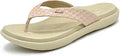 Womens PU Yoga Mat Flip Flops with Orthotic Arch Support - Comfortable