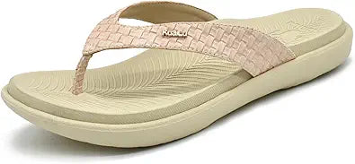 KuaiLu Womens Flip Flops with Arch Support for Summer Comfort