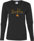 NCAA Thin Script Team Color Womens Long Sleeve T Shirt - Loyola Pride