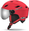 Odoland Kids Ski Helmet with 2-in-1 Visor Goggles for Safety