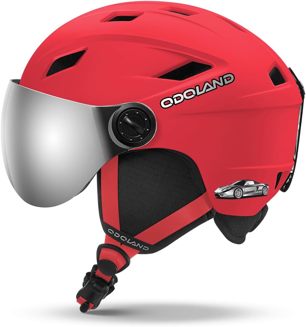 Odoland Kids Ski Helmet with 2-in-1 Visor Goggles for Safety