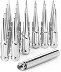 Orion Motor Tech 14x1.5 Lug Nuts Chrome 24 Piece - Spike Style