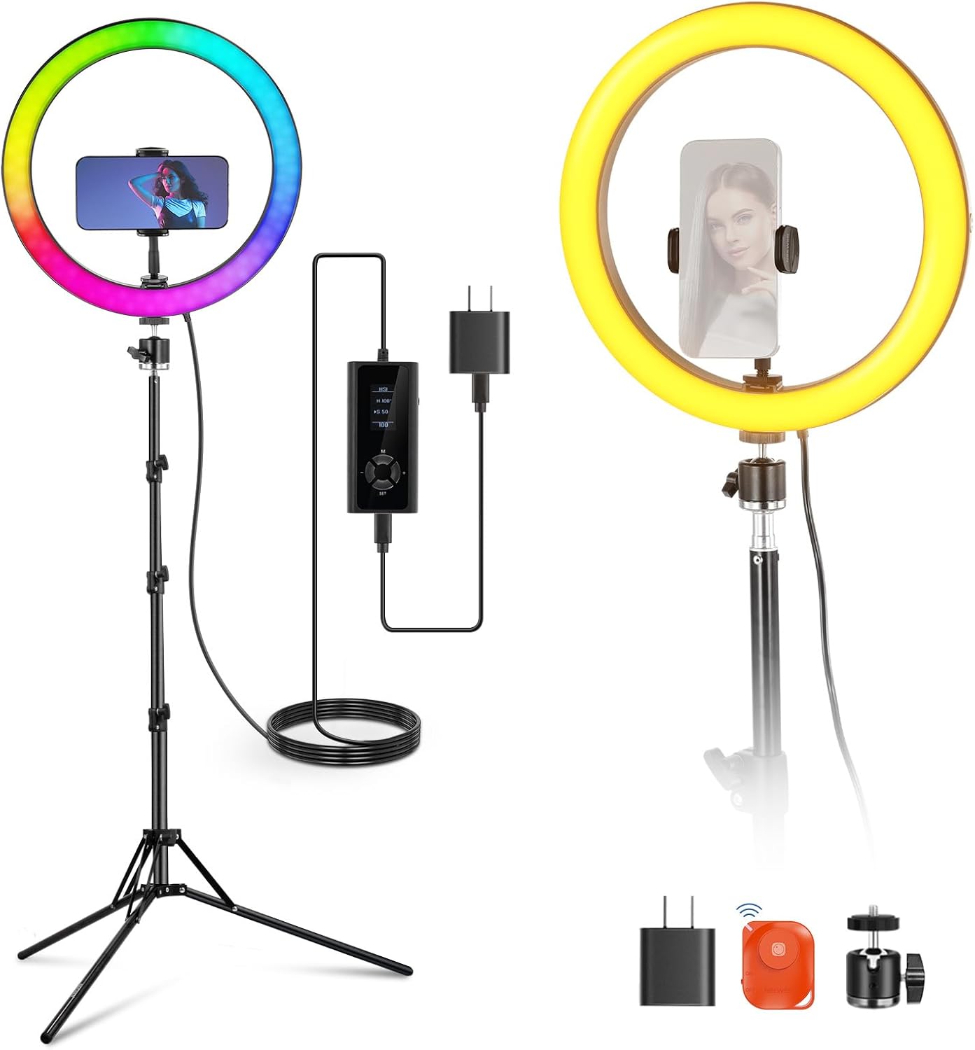 NEEWER 12in Ring Light with Stand for Perfect Selfie Photography