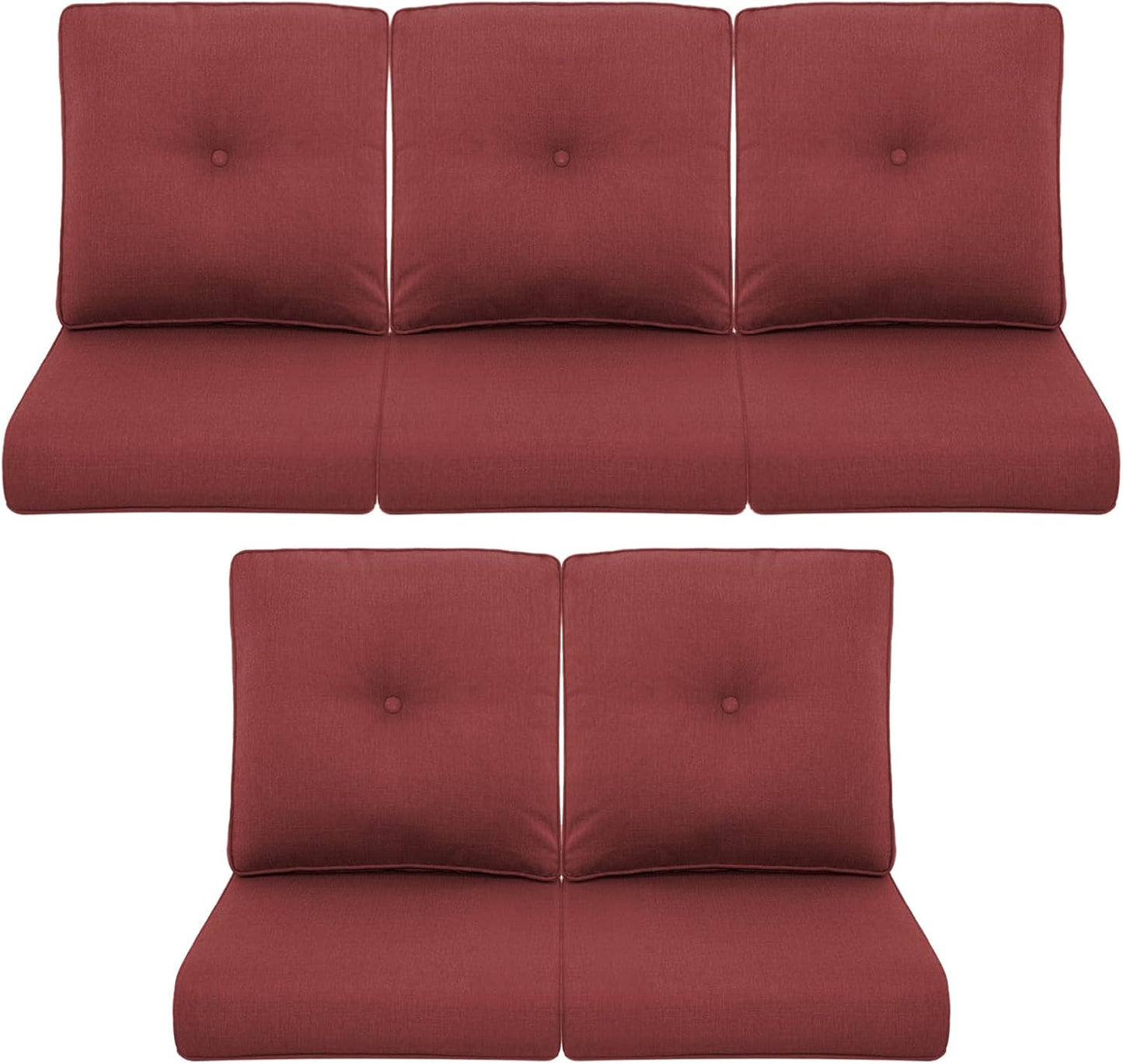 Patio Chair Cushions 5 Packs for Outdoor Glider Rocking Chairs