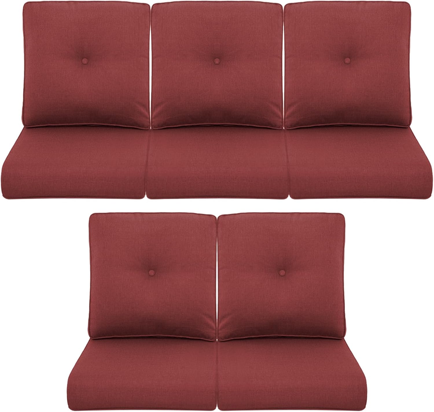 Patio Chair Cushions 5 Packs for Outdoor Glider Rocking Chairs