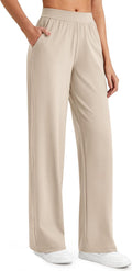 ShiftReady Women Trousers Yoga Pants with Pockets - Wide Leg Comfort