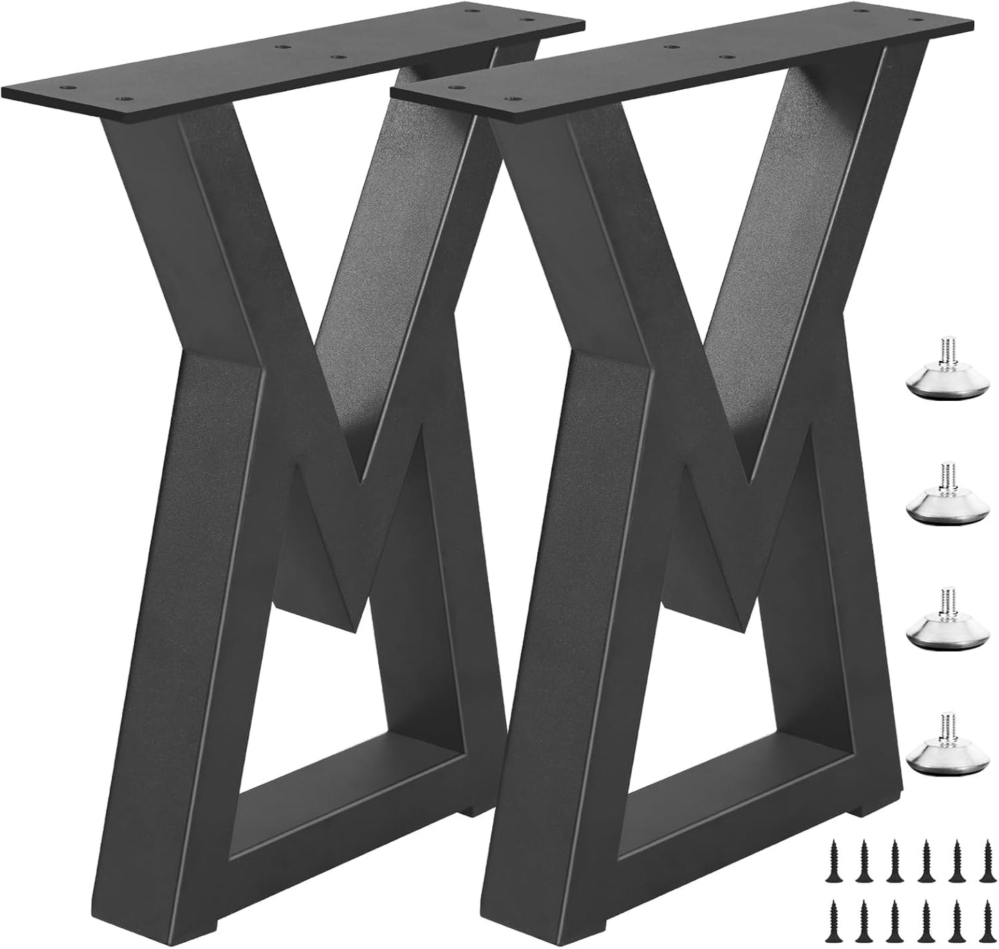 16 Inch Metal Bench Legs for DIY Modern Tables and Desks