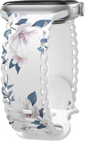 Flower Lace Band Compatible with Apple Watch - Floral Silicone Strap