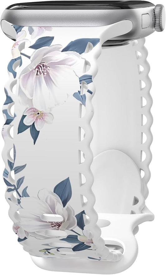 Floral Lace Apple Watch Band for Women by MEULOT