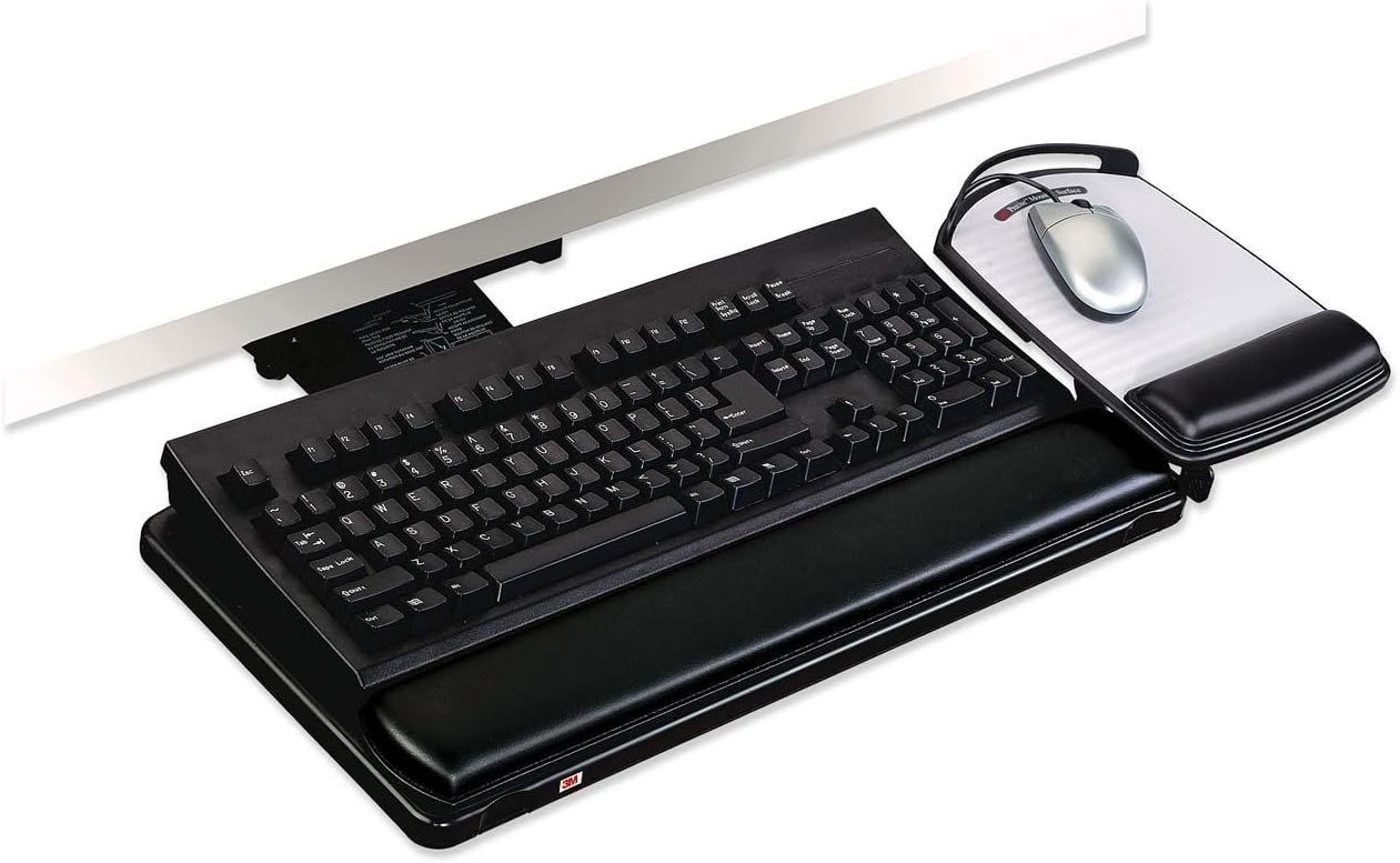 3M Adjustable Keyboard Tray: Ergonomic Comfort & Space-Saving Design