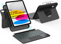 Black Rotatable Magnetic Keyboard Case for 11in iPad A16 - Backlit
