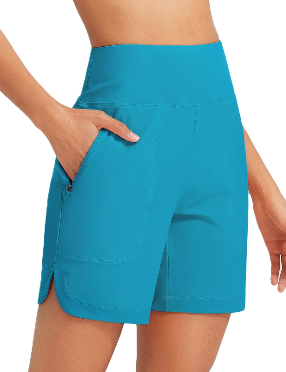 baleaf Women's High Waisted Swim Board Shorts for Summer Fun