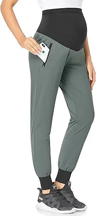 Maternity Joggers for Women - Quick-Dry Lightweight Active Pants