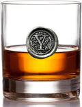 11oz Old Fashioned Whiskey Rocks Glass with Monogram Initial
